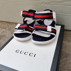 Gucci Kids Sandals - Navy, Red, White